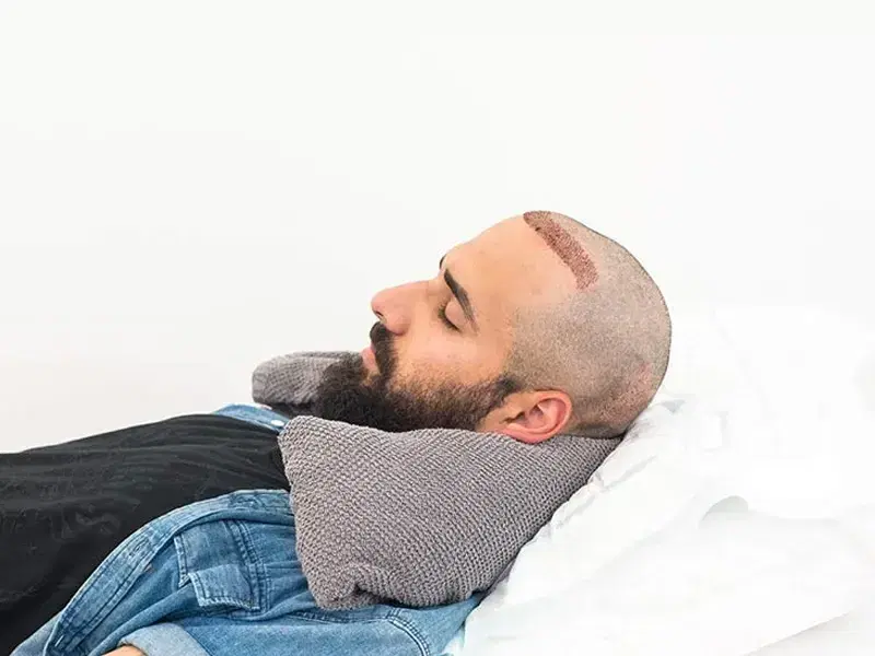 Dislodge Hair Grafts While Sleeping